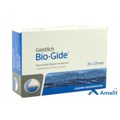 Кістковий матеріал Bio-Gide (Geistlich), мембрана 25 * 25 мм